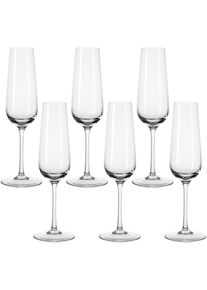 Leonardo , Sektglas »TIVOLI«, (Set, 6 tlg.), 210 ml, 6-teilig , klar