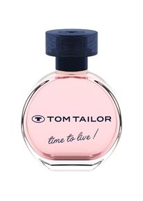 Tom Tailor , Eau de Parfum »Time to live! for her«, Fruchtiger Duft mit Mandarin, Pfirsich, Jasmin und Vanille. , transparent , Eau de Parfum