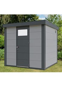 Wolff , Gerätehaus »Eleganto 2424«, Metall , grau