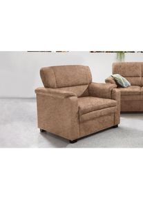 Sit & More sit&more , Sessel »Pisa«, mit Federkern , braun
