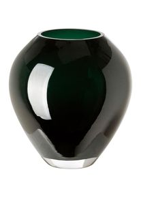 Fink , Tischvase »LIVIA«, (1 St.), aus durchgefärbt Glas, mundgeblasen, Höhe ca. 18 cm , dunkelgrün