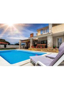 KWAD , Pool »Styroporsteinpool mit Ecktreppe«, (Set, 4 tlg.), BxLxH: 350x700x150 cm, Ecktreppe rechts in weiß , weiß , B/H/L: Breite 350 cm x Höhe...