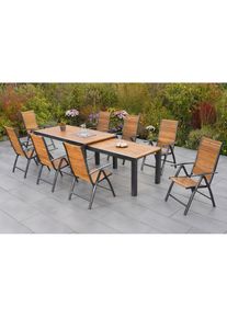 Merxx , Garten-Essgruppe »Santorin«, (11 tlg.) , graphit/natur