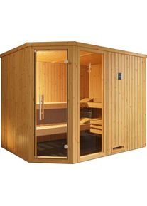 Weka , Sauna »Varberg«, 7,5 kW Bio-Ofen mit digitaler Steuerung , natur