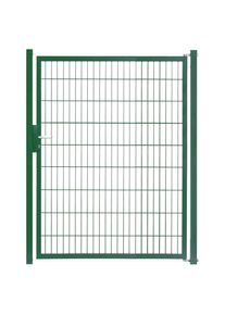 KRAUS , Zauneinzeltür »Kombitor«, BxH: 124,2x180 cm, Komplett inkl. Torpfosten 8x8 cm , grün