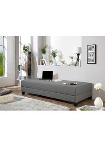 Maintal , Gästebett mit Bettkasten , anthrazit + schwarz