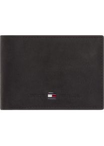 Tommy Hilfiger, Herren, Geldb&ouml;rse &raquo;JOHNSON MINI CC FLAP COIN POCKET&laquo; aus hochwertigem Leder, schwarz, schwarz, Aus hochwertigem Leder