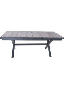 Garden Pleasure , Gartentisch »RANA«, ausziehbarer Tisch mit Keramik-Tischplatte, BxTxH:200-260x100x77 cm , grau