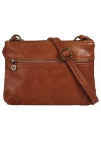 Pike Piké , Umhängetasche, echt Leder, Made in Italy , braun