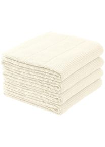 Schiesser , Handtücher »Turin aus 100% Baumwolle in dezenter Reiskornoptik«, (Set, 4 St., 4er Set Handtücher 50 x 100 cm), MADE IN GREEN by...