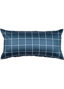 Janine , Kissenbezug »modernclassic 39025, Mako-Satin aus 100% Baumwolle«, (2 St.), mit Reißverschluss, in Gr. 40x80 oder 80x80 cm, mit Karos und...