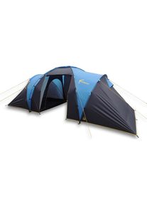 Best Camp , Kuppelzelt »Bunburry 4«, 4 Personen, (Set, 2 tlg., mit Transporttasche) , dunkelblau/hellblau