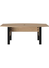 Gami , Konferenztisch »Faro«, moderner Industrial Look , Eiche Hell + Eiche Hell + Eiche Hell