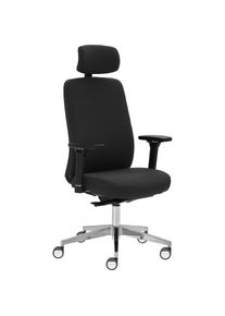 mayer Sitzmöbel Mayer Sitzmöbel , Drehstuhl »2229«, Struktur (recyceltes Polyester), 4D Armlehnen, Kopfstütze, Sitztiefenverstellung, Hartbodenrollen , Schwarz +...