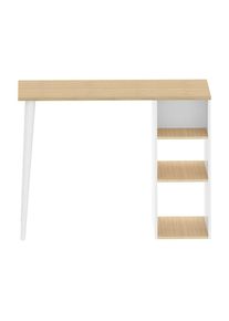 TemaHome , Tresentisch »BACO Bartisch, Stehtisch, Breite 119 cm, «, mit offene Fächer, Rechteckig , Weiss / Eiche Hell