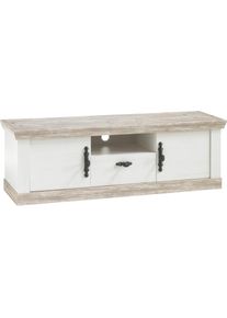 Home Affaire , Lowboard »FlorenzTV-Board, TV-Schrank«, im romantischen Landhaus-Look, Fernsehtisch Breite 156 cm , Pinie weiß