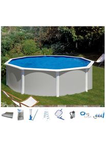 Konifera , Rundpool »MALAGA 4«, (Set, 10 tlg.), Höhe 120 cm, in versch. Größen , grau , Ø/B/H/L: 300 cm x Breite Höhe 120 cm x Länge
