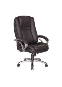 HOMEXPERTS , Chefsessel »Bud XXL«, mit gepolsterten Armlehnen und Wippmechanik , schwarz