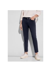 Street One , Chinohose, in Satin-Optik , deep blue , Länge 26 , 42 -Länge 26 , 42 , Chinohose in 7/8-Länge von Street One