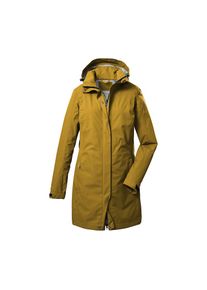 Killtec , Parka »KOS 93 WMN PRK« Wasserdichter, atmungsaktiver Parka mit abnehmbarer Kapuze , dunkelgelb , 44 , 44 , 2 1/2 Lagen Funktionsparka mit...