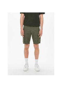 Only & Sons ONLY & SONS , Cargoshorts »ONSCAM STAGE CARGO SHORTS 6689 LIFE NOOS« , Deep Lichen Green , N-Gr , L -N-Gr , L , Cargoshorts von Only & Sons