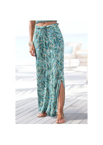 Vivance, Damen, Maxirock mit Alloverdruck und elastischem Bund, langer Sommerrock mit Schlitz, gr&uuml;n bedruckt, 34, gr&uuml;n bedruckt, Modischer 