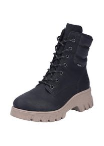 Rieker , Plateaustiefelette, Winterboots, Stiefelette mit wasserabweisender TEX-Membran , schwarz , 41 , 41 , Schnürstiefelette mit weich...