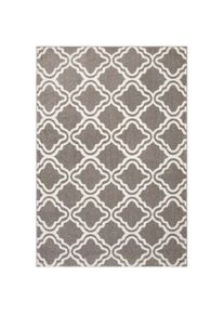 my home , Teppich »Debora« rechteckig 13 mm Höhe Kurzflor Teppich, gemustert, geometrisches Design, weich , grau , Obermaterial: 100% Polypropylen...