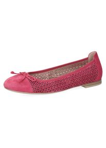 Caprice , Ballerina, Blockabsatz, Businessschuh, Bequemschuh mit dezenter Zierschleife , fuchsia , 42 , 42 , Hübscher Ballerina mit komfortablem...