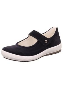 Legero , Riemchenballerina »TANARO 5.0«, Slipper, Ballerina, Schlupfschuh mit Wechselfußbett und Klettriegel , oceano (blau) , 42 , 42 ,...