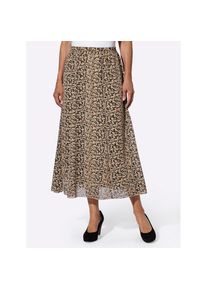 Classic Basics , Damen , Schlupfrock , beige-schwarz-bedruckt , 23 , 23 , gewebte Qualität