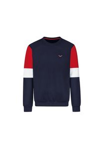 TRIGEMA , Kinder,Jugendliche , Sweatshirt »Sweatshirt mit kontrastfarbigen Elementen« , navy , 140 , 140 , Sweat-Qualität