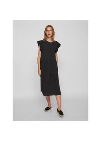 Vila, Damen, Sommerkleid &raquo;VISUMMER S/S MIDI DRESS - NOOS&laquo;, Black, N-Gr, XXL -N-Gr, Black, Midikleid f&uuml;r jeden Tag von Vila