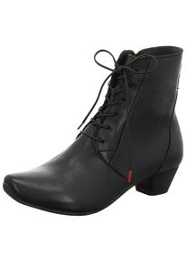 Think! , Schnürstiefelette »Aida«, Festtagsschuh, Stiefelette aus vegetabil gegerbtem Leder , schwarz , 41 , 41 , Stiefelette in leicht spitzer Form