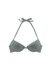 Bench., Damen, Push-Up-Bikini-Top &raquo;Perfect&laquo; im Uni-Style, oliv, Cup B, 38 -Cup B, oliv, Wattierte Cups