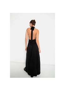 LSCN by LASCANA, Damen, Neckholderkleid in Maxil&auml;nge, schwarz, N-Gr, 42 -N-Gr, schwarz, Tr&auml;ger zum Knoten