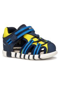 Geox , Lauflernschuh »B SANDAL IUPIDOO BOY«, Trekking Sandale, Outdoorschuh, Babyschuh mit Klettverschluss , navy-neongelb , 25 , 25 , Sandale für...