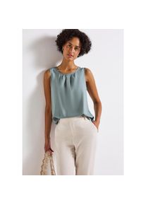 Street One , Blusentop mit Raffung , arona blue , 42 , 42 , Ärmellose Bluse von Street One