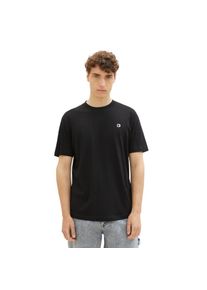 Tom Tailor Denim , T-Shirt »Crewneck«, mit kleinem Logo-Print , black , XXL , XXL , T-Shirt von Tom Tailor Denim