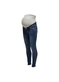 Only Maternity, Damen, Umstandsjeans &raquo;OLMWAUW MID SK DNM BJ5 NOOS&laquo;, Dark Blue Denim, L&auml;nge 32, XXL (44) -L&auml;nge 32, Dark Blue Denim, Kn&ouml;chellange 