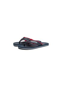 Tommy Hilfiger , Zehentrenner »PADDED COMFORT HILFIGER B SANDAL«, Sommerschuh, Schlappen, Badeschuh mit Logoschriftzug , dunkelblau , 39 , 39 ,...