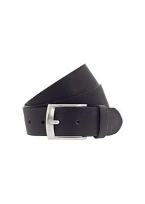 H.I.S. H.I.S, Herren, Lederg&uuml;rtel im zeitlos edlem Look - NEU bis Gr. 145 verf&uuml;gbar!, schwarz, schwarz, Modischer Herreng&uuml;rtel