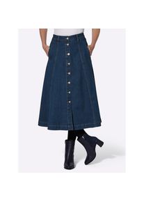 Inspirationen , Jeansrock , blue-stone-washed , 25 , 25 , Baumwoll-Qualität