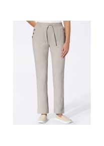 Classic Basics, Damen, Leinenhose, beige, Normalgr&ouml;&szlig;en, 50 -Normalgr&ouml;&szlig;en, beige, Leinen-Optik