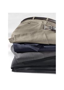 CLASSIC, Herren, Relaxhose, anthrazit-meliert, Normalgr&ouml;&szlig;en, 56 -Normalgr&ouml;&szlig;en, anthrazit-meliert, Bundfalten-Hose in schmutzabweisender und 