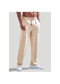 John Devin , Sweathose, in Melange-Optik aus Baumwoll-Mix , beige-meliert , N-Gr , XL -N-Gr , XL , Weite Sweatpants von John Devin