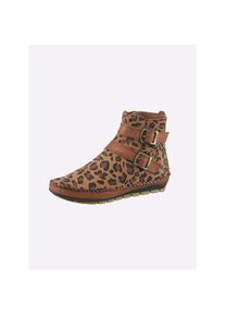 Gemini , Stiefelette , cognac-bedruckt , 39 , 39 , Weite G