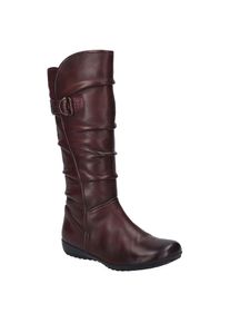 Josef Seibel , Schlupfboots »Naly 23«, Stiefel, Schlupfstiefel, Winterstiefel mit Raffungen und XS-Schaft , bordeaux , 40 , 40 , Mit Reißverschluss...