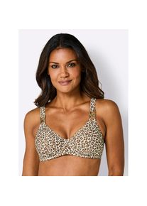 feel good , Damen , Bügel-Bikini-Top , champagner-schoko-bedruckt , Cup D , 38 -Cup D , 38 , Cup B, C, D