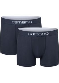 Camano , Boxershorts »comfort«, (2er Pack), mit elastischem Logobund , navy-blazer , XL , XL , Herren-Trunk von Camano